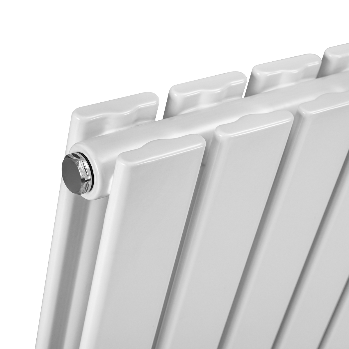 Horizontal Radiator Contemporary Double Flat Panel Design 600 x 700mm - White DH350