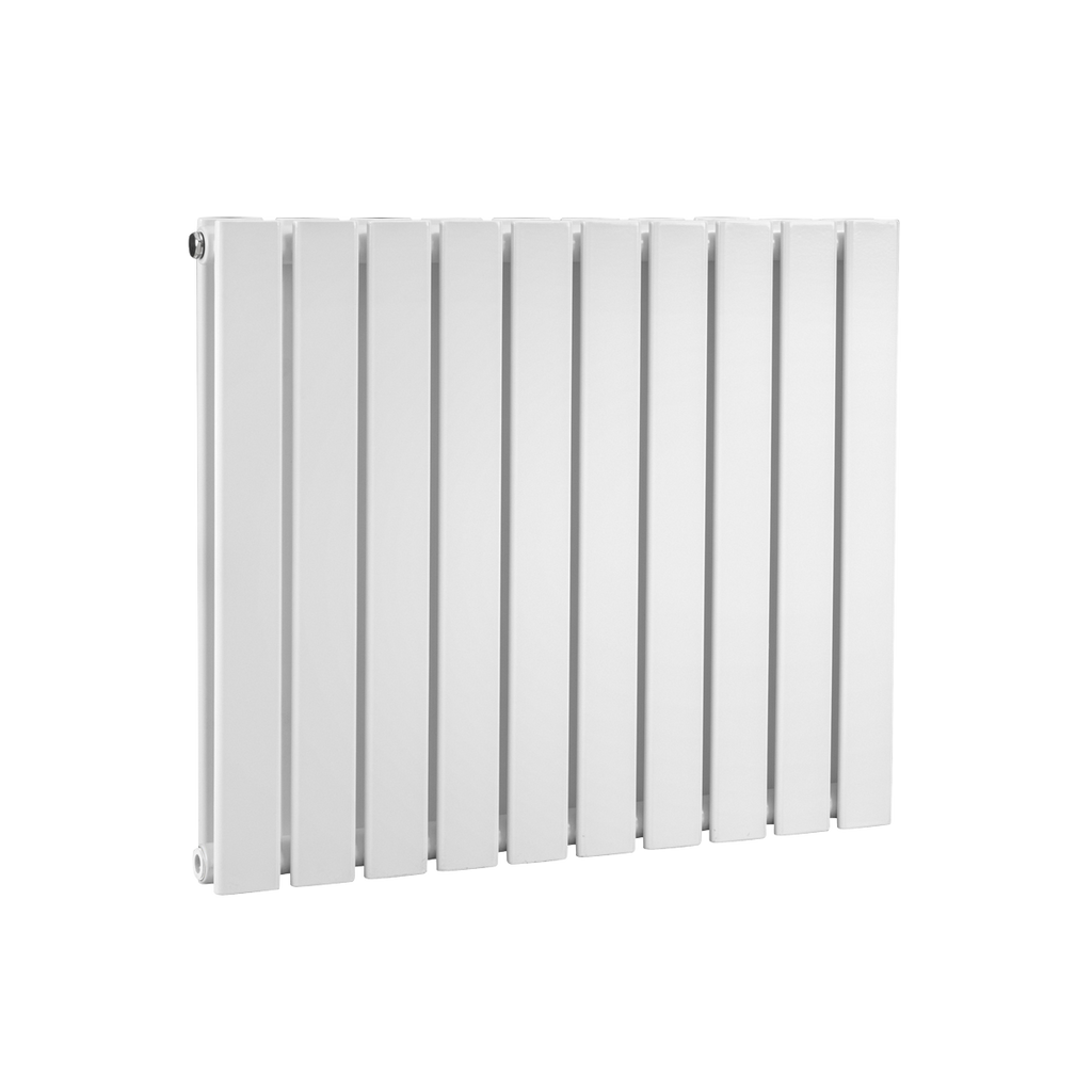 Horizontal Radiator Contemporary Double Flat Panel Design 600 x 700mm - White DH350