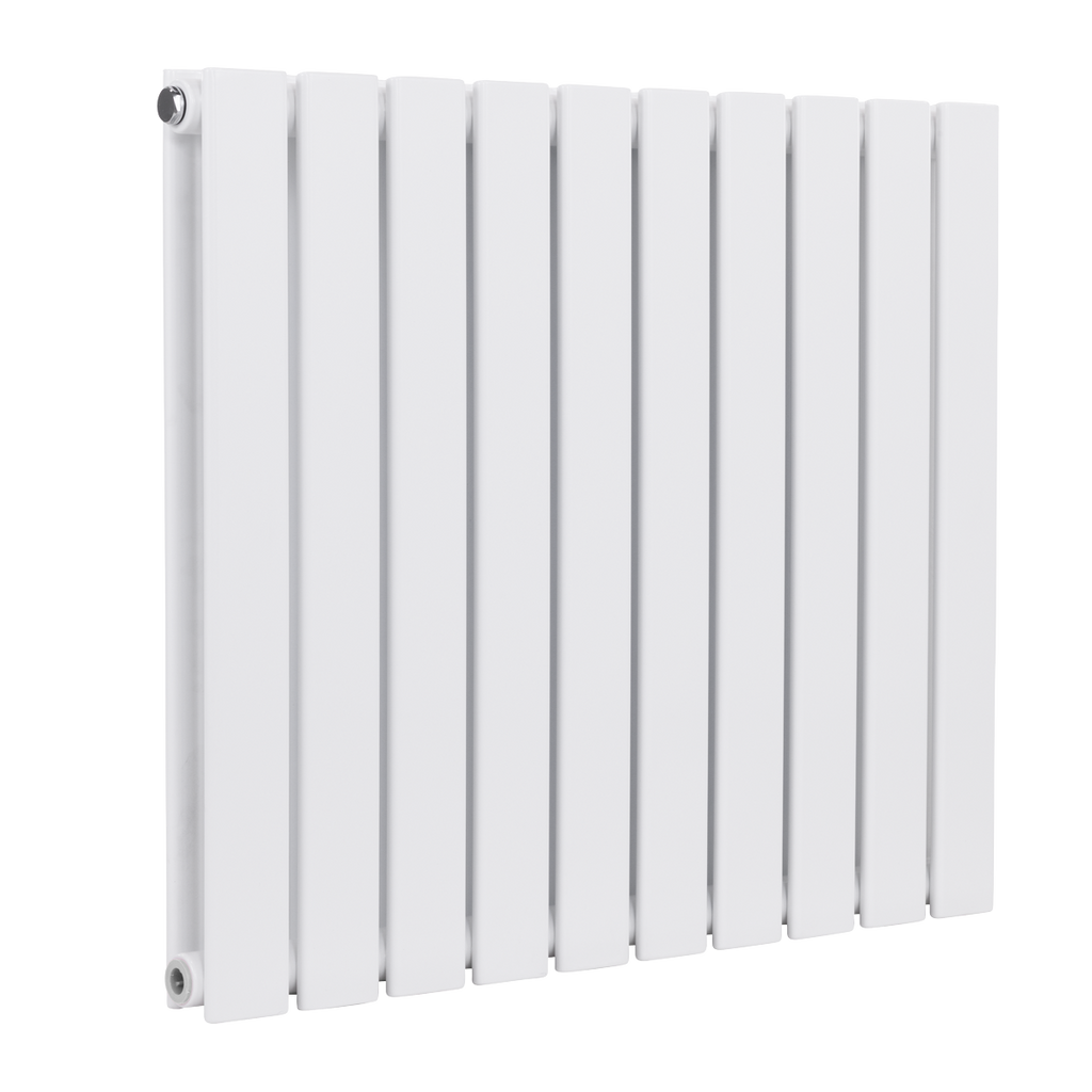 Horizontal Radiator Contemporary Double Flat Panel Design 600 x 700mm - White DH350