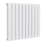 Horizontal Radiator Contemporary Double Flat Panel Design 600 x 700mm - White DH350