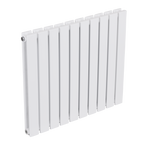 Horizontal Radiator Contemporary Double Flat Panel Design 600 x 700mm - White DH350
