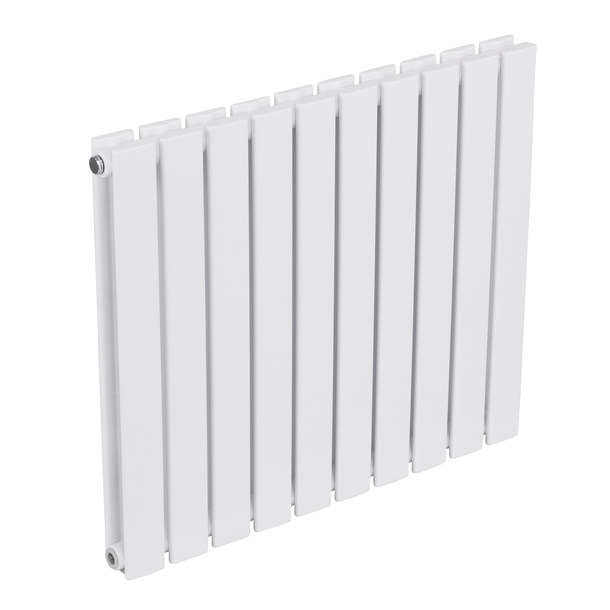 Horizontal Radiator Contemporary Double Flat Panel Design 600 x 700mm - White DH350