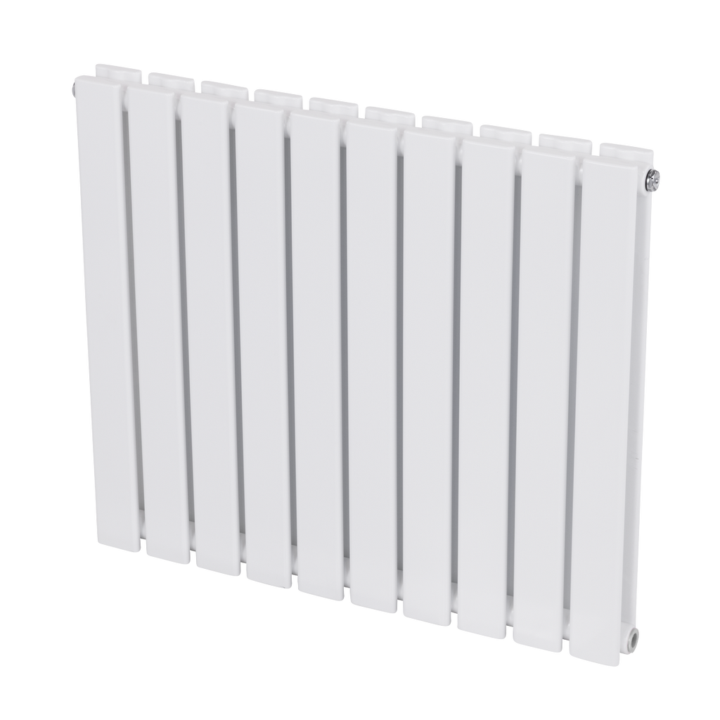 Horizontal Radiator Contemporary Double Flat Panel Design 600 x 700mm - White DH350