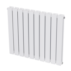 Horizontal Radiator Contemporary Double Flat Panel Design 600 x 700mm - White DH350