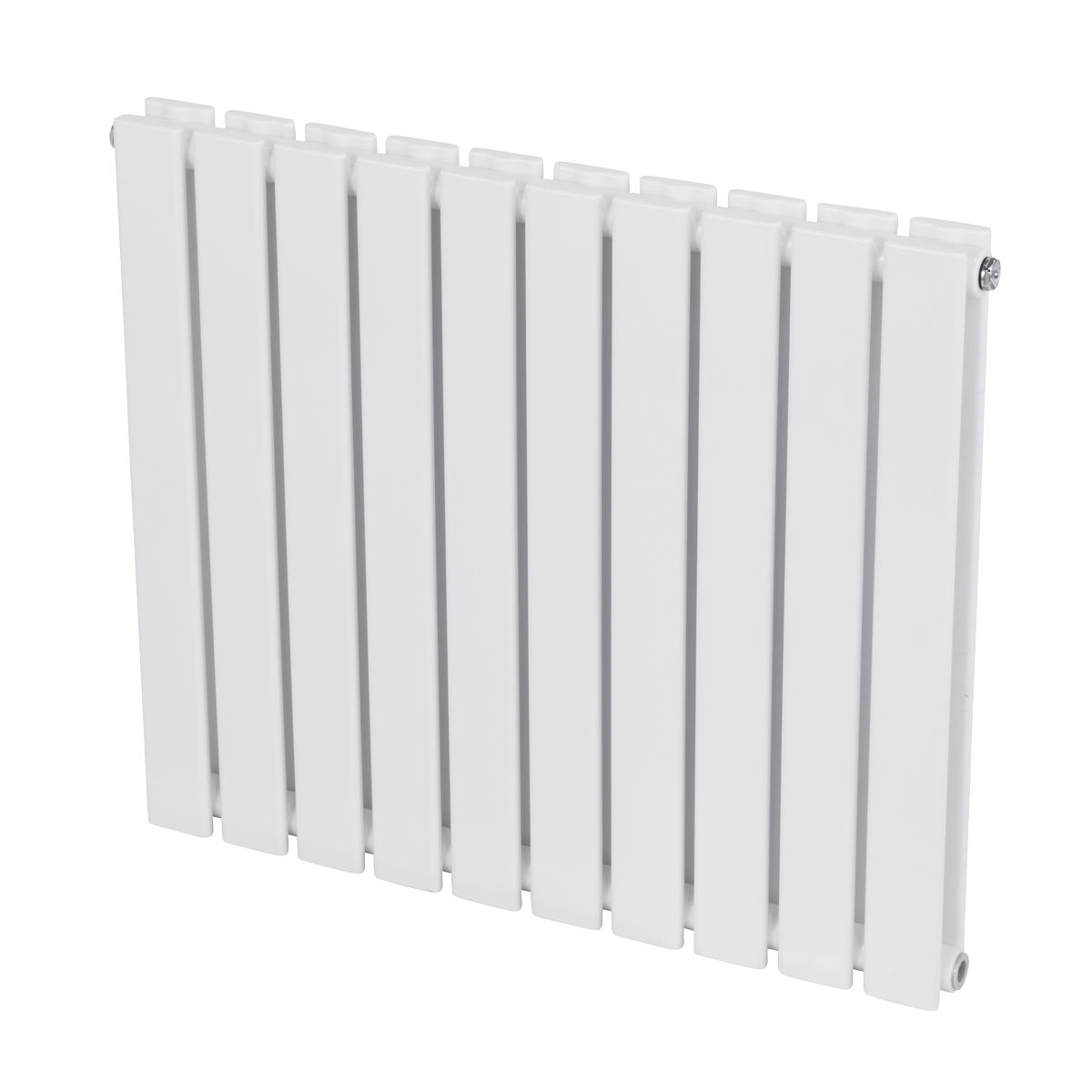 Horizontal Radiator Contemporary Double Flat Panel Design 600 x 700mm - White DH350