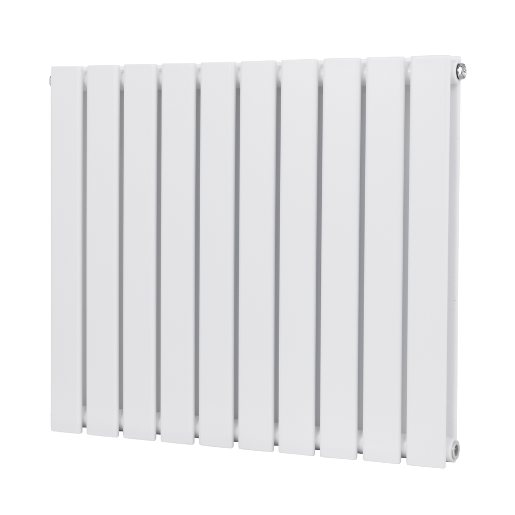Horizontal Radiator Contemporary Double Flat Panel Design 600 x 700mm - White DH350