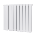 Horizontal Radiator Contemporary Double Flat Panel Design 600 x 700mm - White DH350