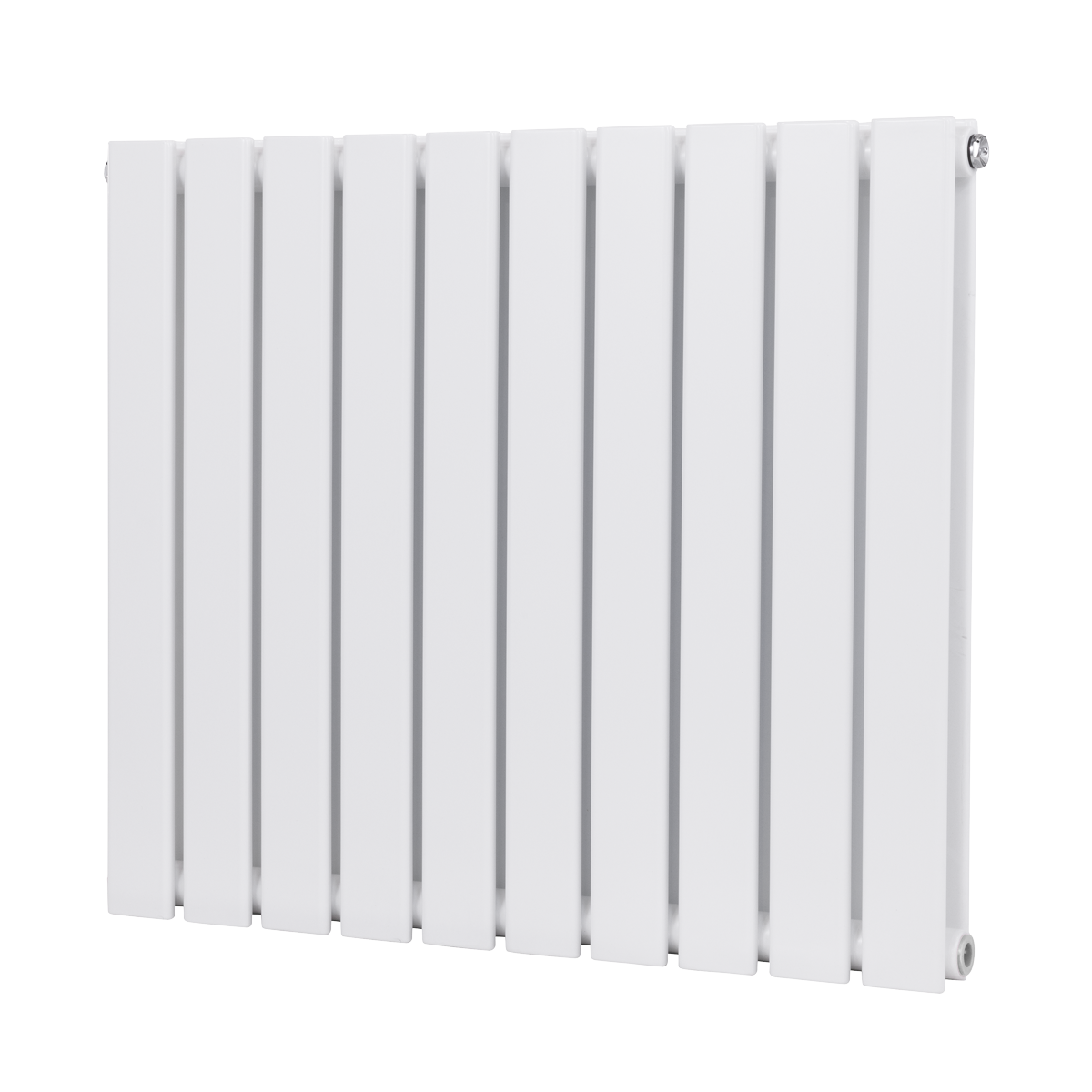 Horizontal Radiator Contemporary Double Flat Panel Design 600 x 700mm - White DH350