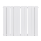 Horizontal Radiator Contemporary Double Flat Panel Design 600 x 700mm - White DH350