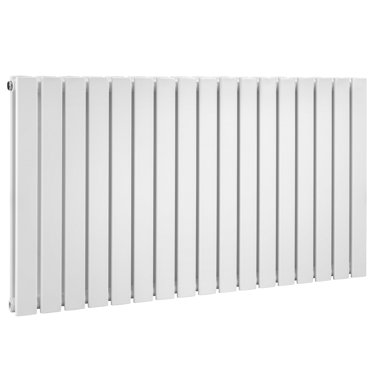 Horizontal Radiator Contemporary Double Flat Panel Design 600 x 1190mm – White DH352