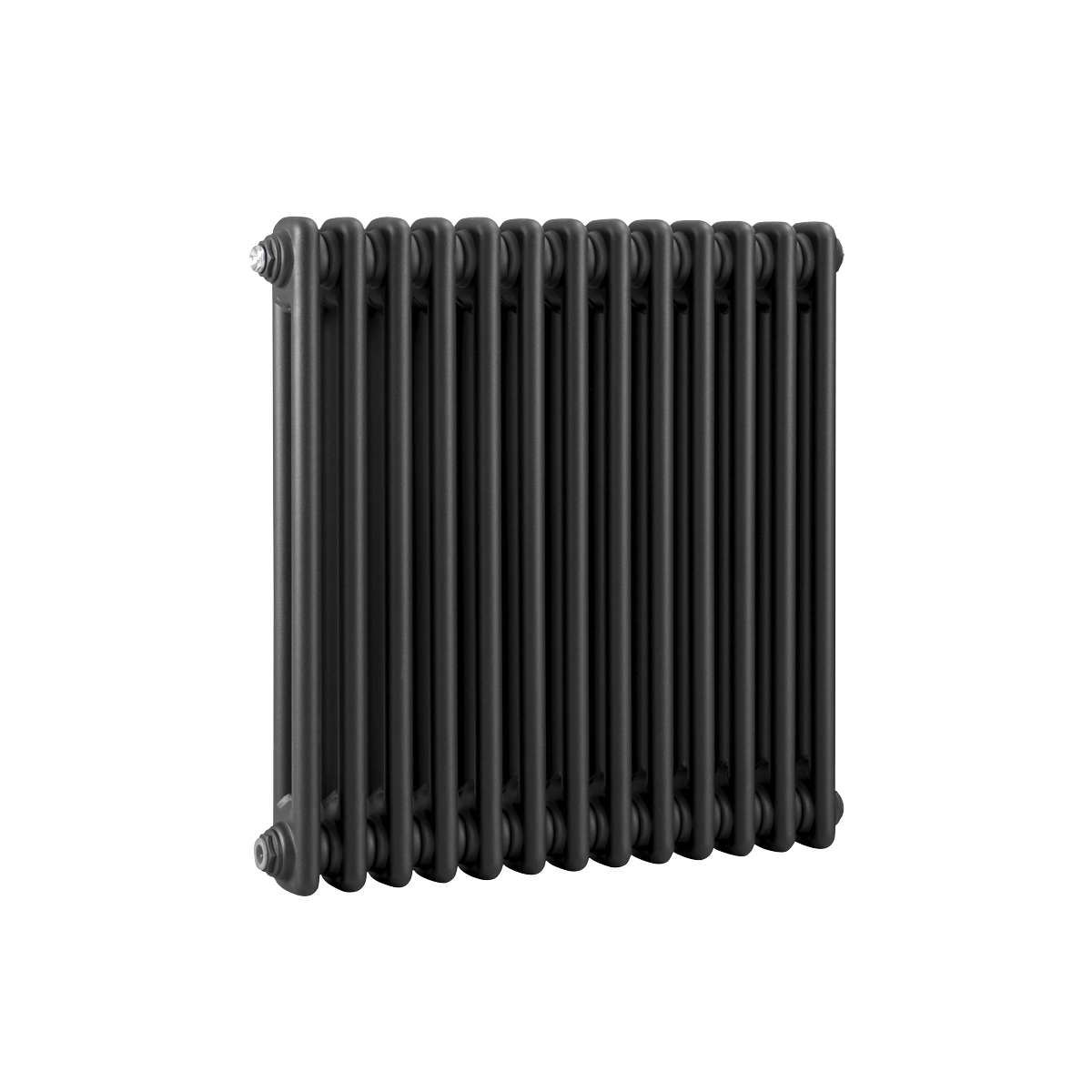 Horizontal Traditional 2 Column Radiator 600 x 607mm – Black DH362