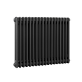 Horizontal Traditional 2 Column Radiator 600 x 832mm – Black DH363