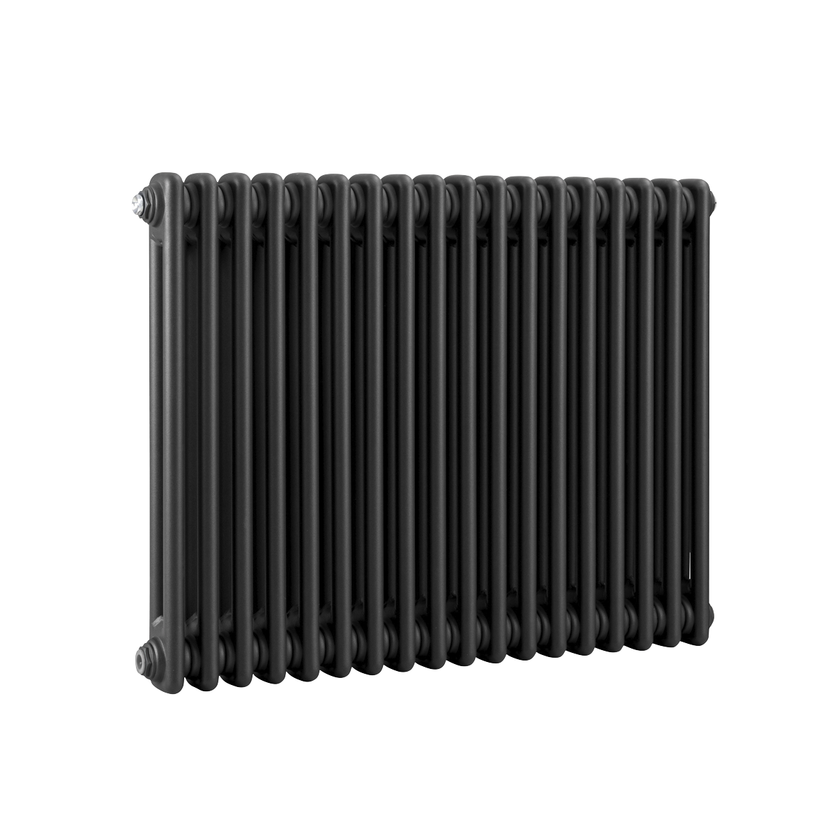Horizontal Traditional 2 Column Radiator 600 x 832mm – Black DH363