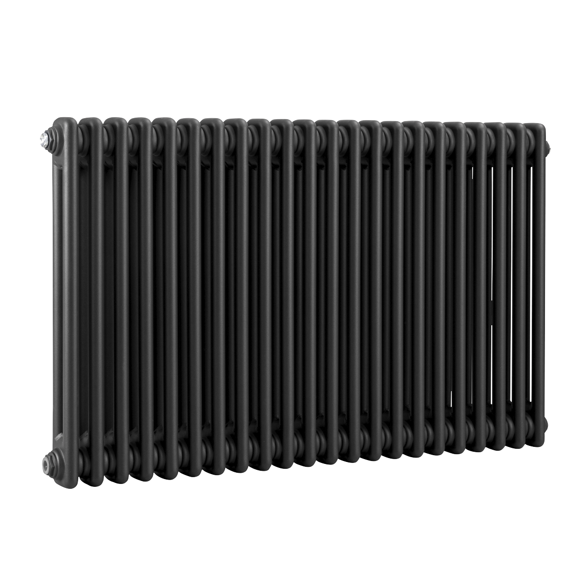 Horizontal Traditional 2 Column Radiator 600 x 1012mm – Black DH364