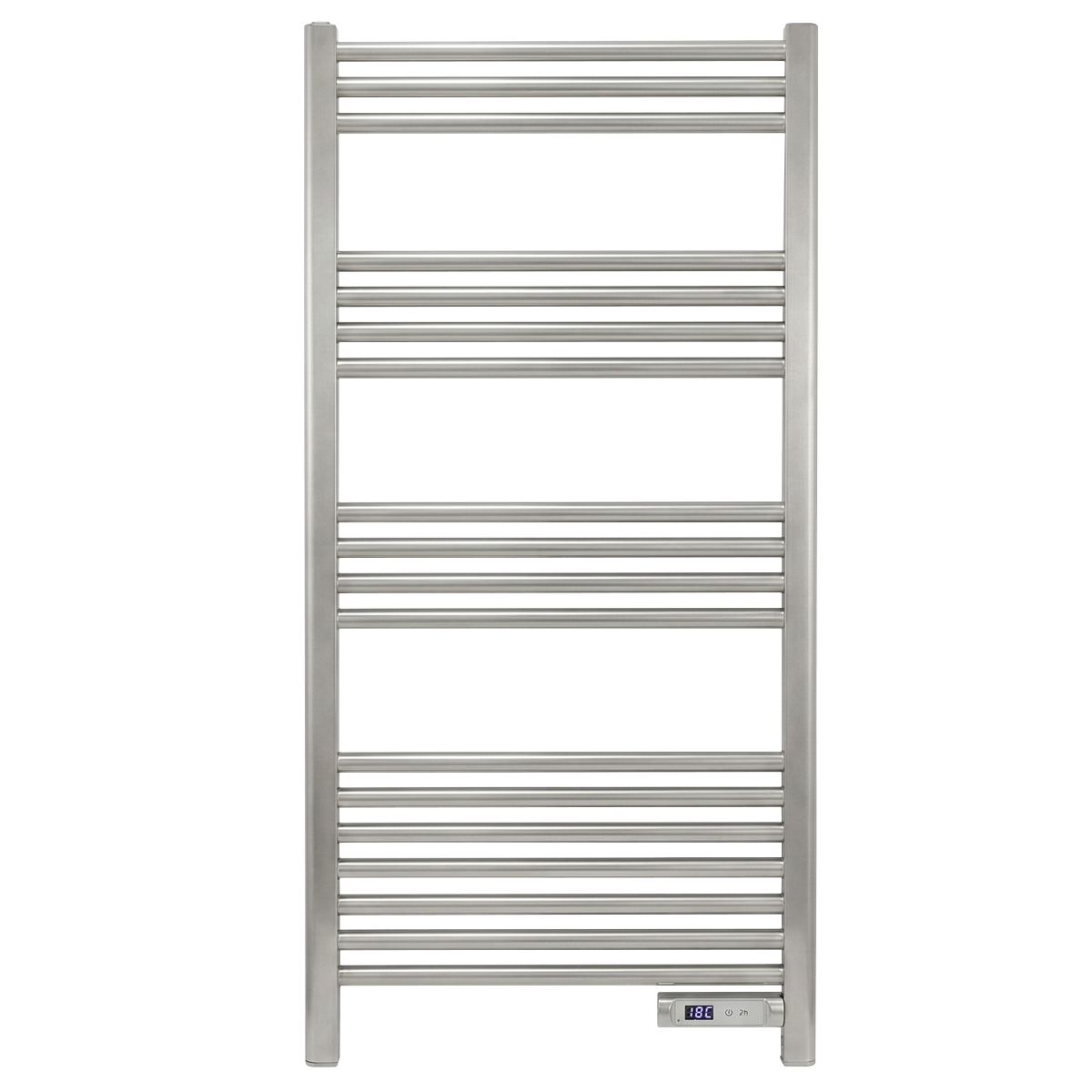 Electric Heated Towel Rail 1085 x 535mm with LED Display – Silver DH372