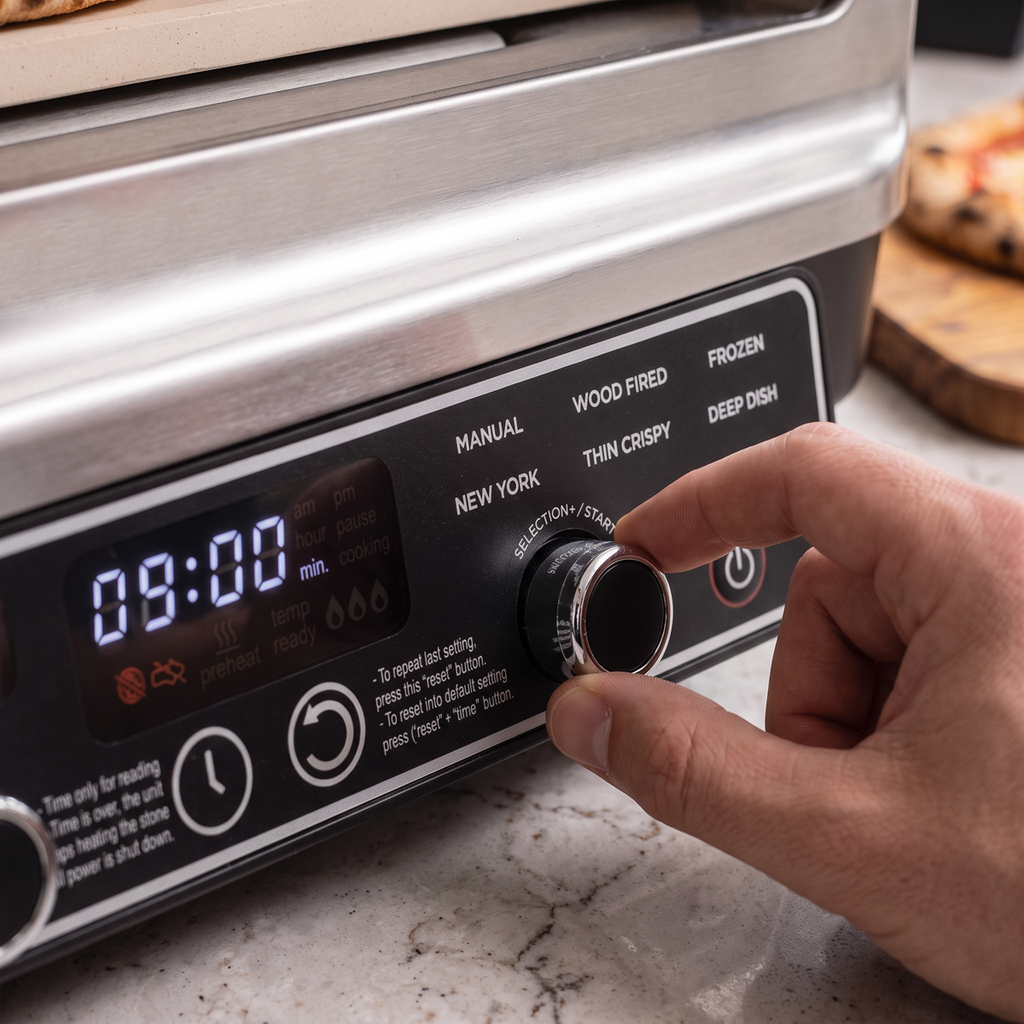 Electric Pizza Oven 14" - Black/Stainless Steel DH377