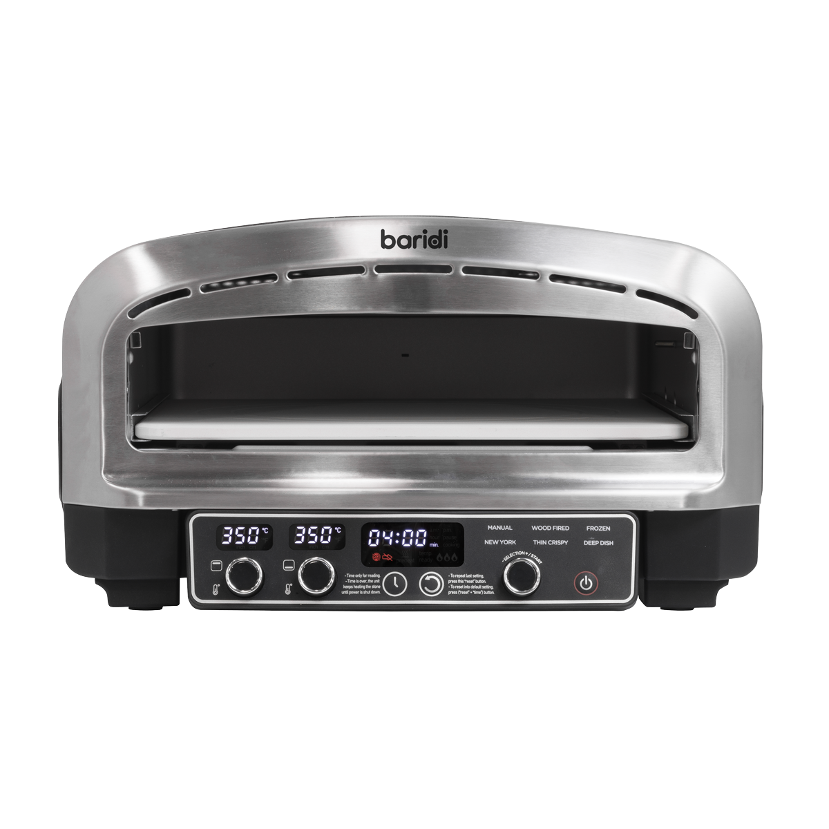 Electric Pizza Oven 14" - Black/Stainless Steel DH377