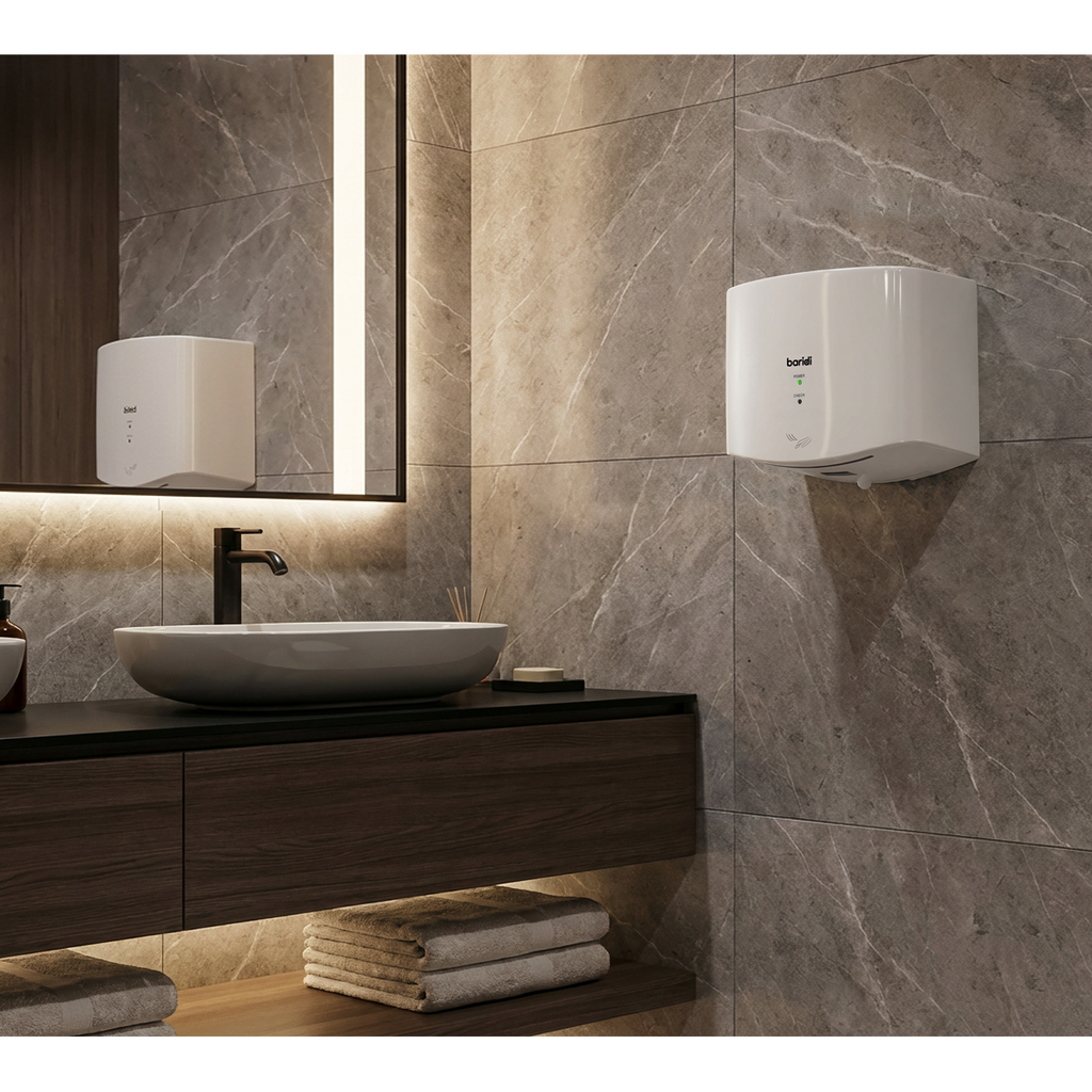 High Speed Hand Dryer with Auto-Sensor 1400-1650W - White DH378