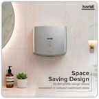 High Speed Hand Dryer with Auto-Sensor 1400-1650W - Silver DH379