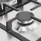 90cm Gas Hob Stainless Steel with 5 Burners, Cast Iron Supports & Auto Ignition 11kW DH382