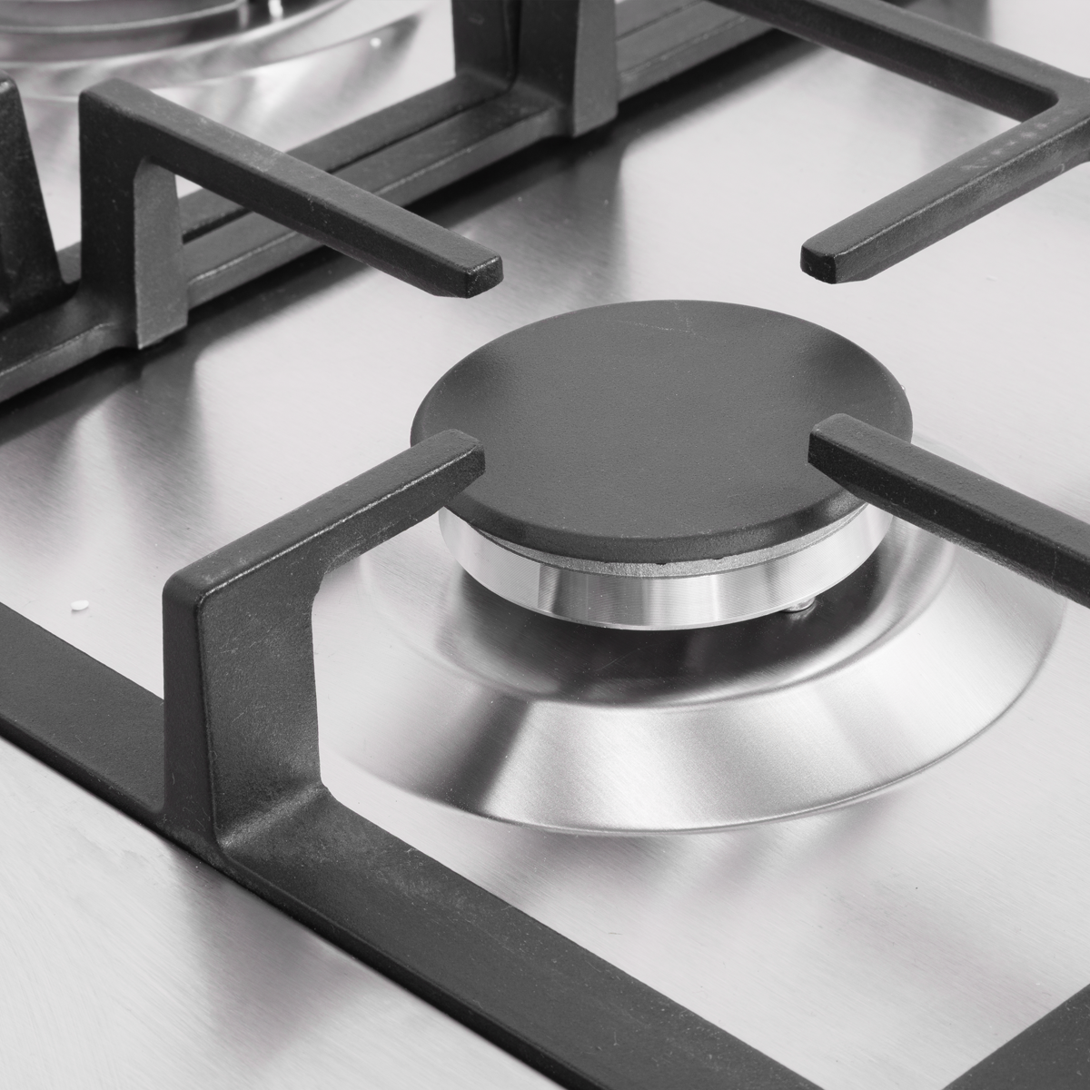 90cm Gas Hob Stainless Steel with 5 Burners, Cast Iron Supports & Auto Ignition 11kW DH382