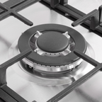 90cm Gas Hob Stainless Steel with 5 Burners, Cast Iron Supports & Auto Ignition 11kW DH382