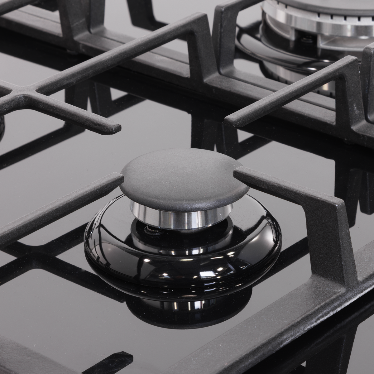 90cm Gas Hob Glass with 5 Burners, Cast Iron Supports & Auto Ignition 11kW DH383
