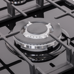 90cm Gas Hob Glass with 5 Burners, Cast Iron Supports & Auto Ignition 11kW DH383