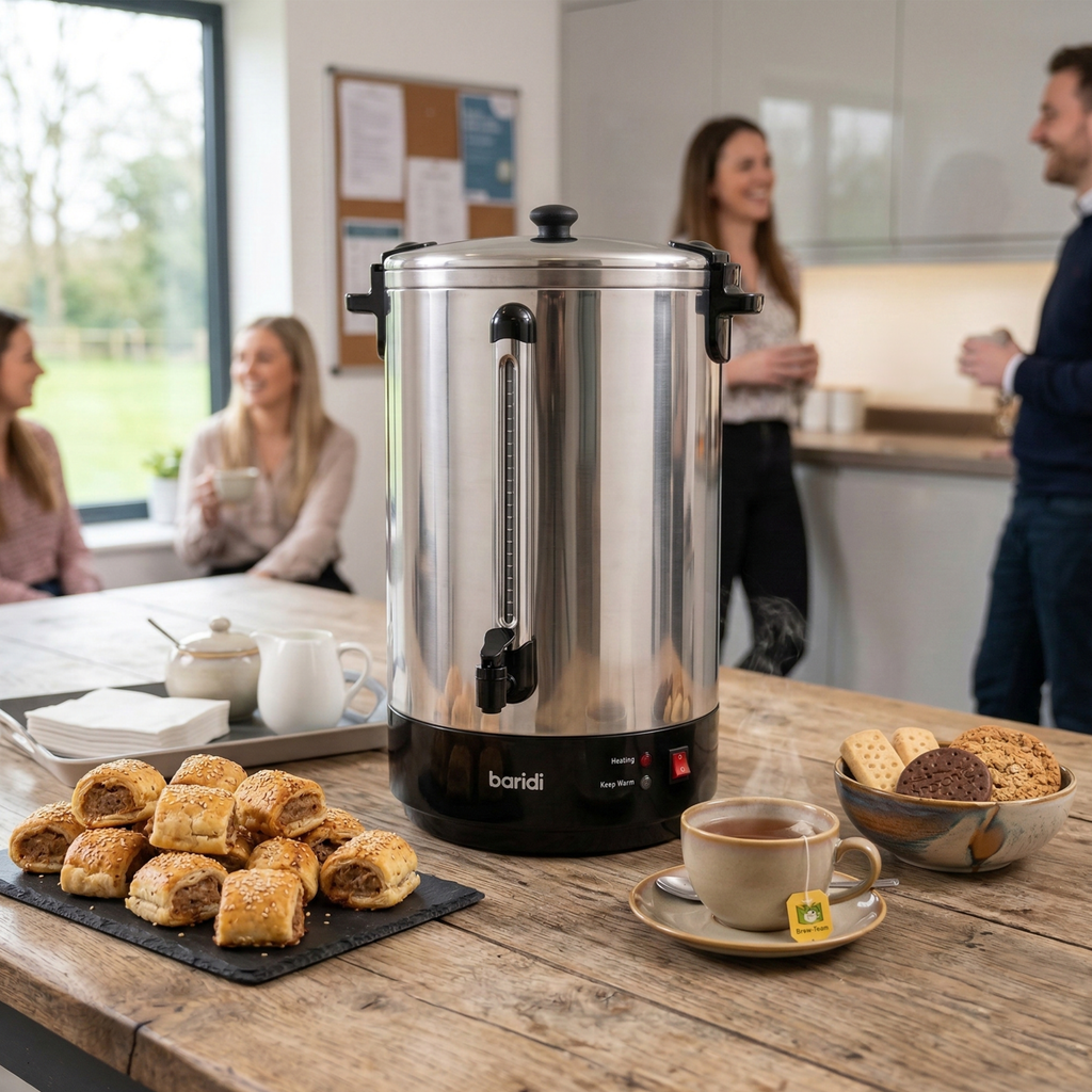 Hot Water Boiler, Tea Urn 30L Capacity - Stainless Steel DH388