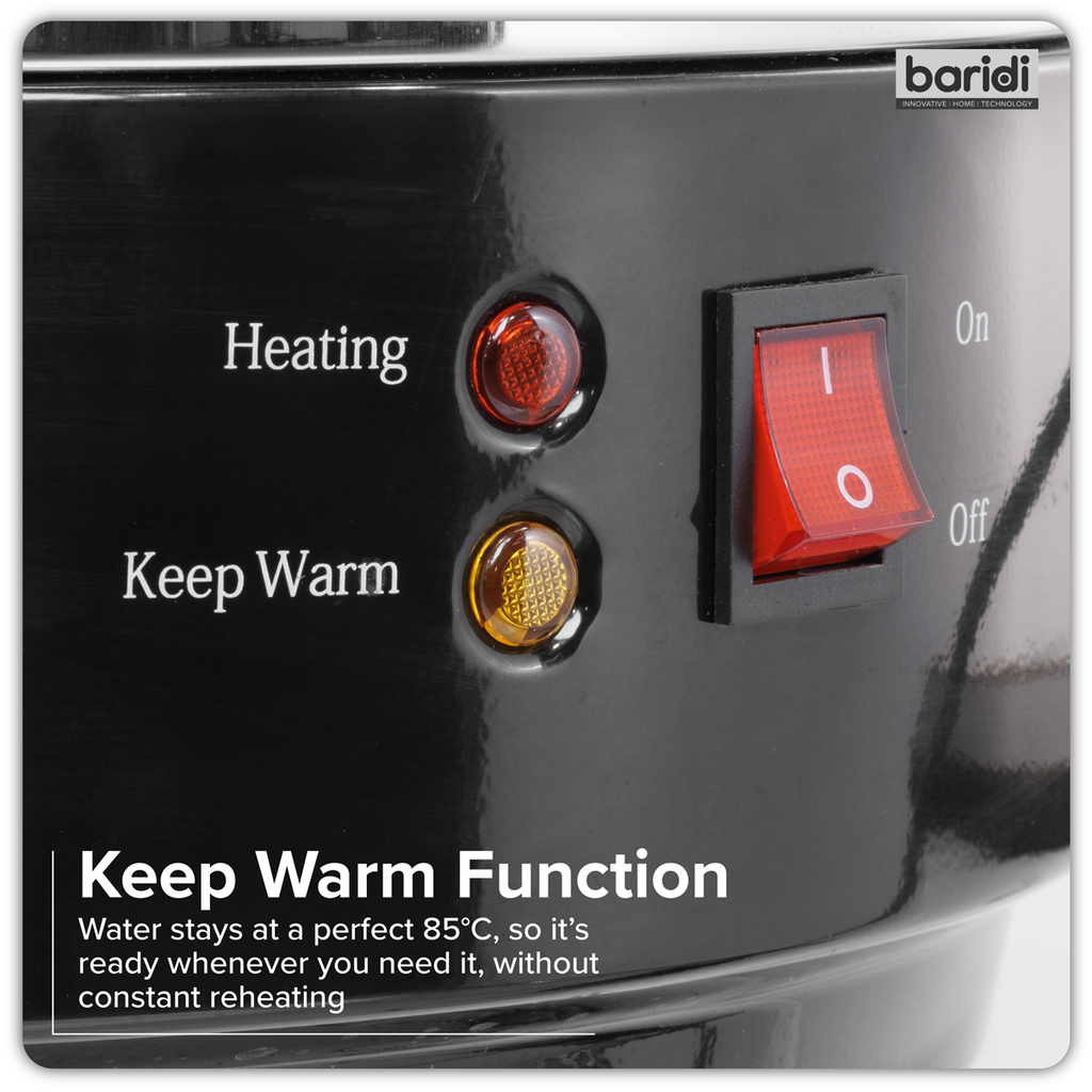 Hot Water Boiler, Tea Urn 30L Capacity - Stainless Steel DH388