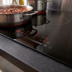 Integrated Ceramic Hob with 5 Cooking Zones 90cm - Black Glass DH389