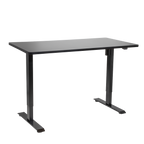 Single Motor Ultra-Quiet Adjustable-Height Electric Sit/Stand Desk - Black Desktop DH38