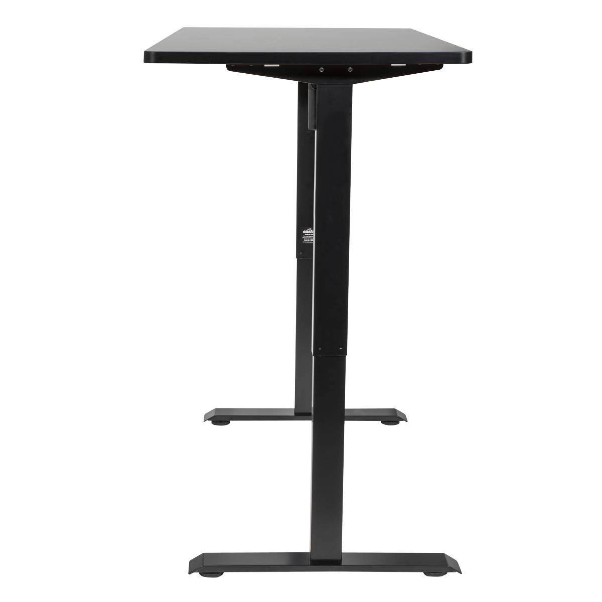 Single Motor Ultra-Quiet Adjustable-Height Electric Sit/Stand Desk - Black Desktop DH38