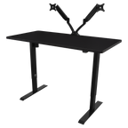 Single Motor Ultra-Quiet Adjustable-Height Electric Sit/Stand Desk - Black Desktop DH38