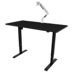 Single Motor Ultra-Quiet Adjustable-Height Electric Sit/Stand Desk - Black Desktop DH38