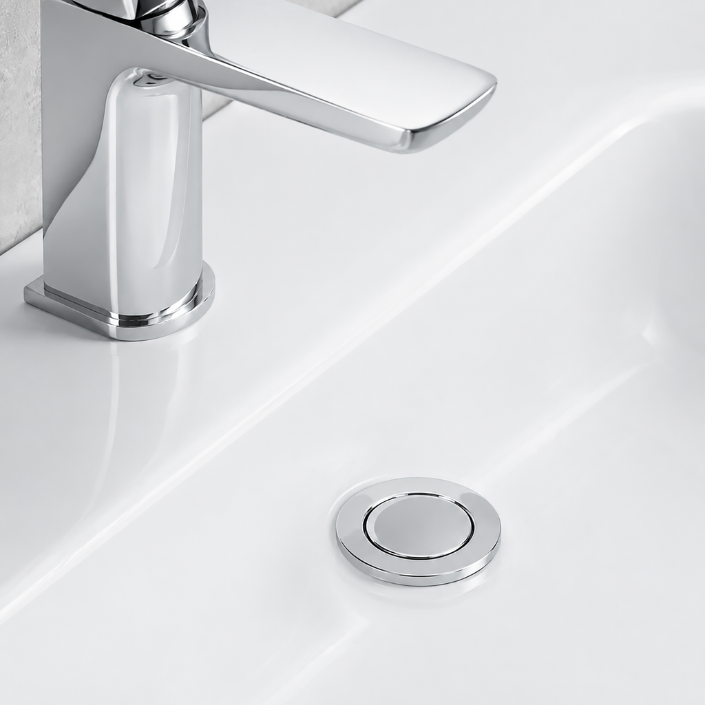Basin Mixer Tap with Clicker Waste - Chrome DH392