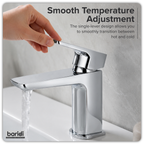Basin Mixer Tap with Clicker Waste - Chrome DH392