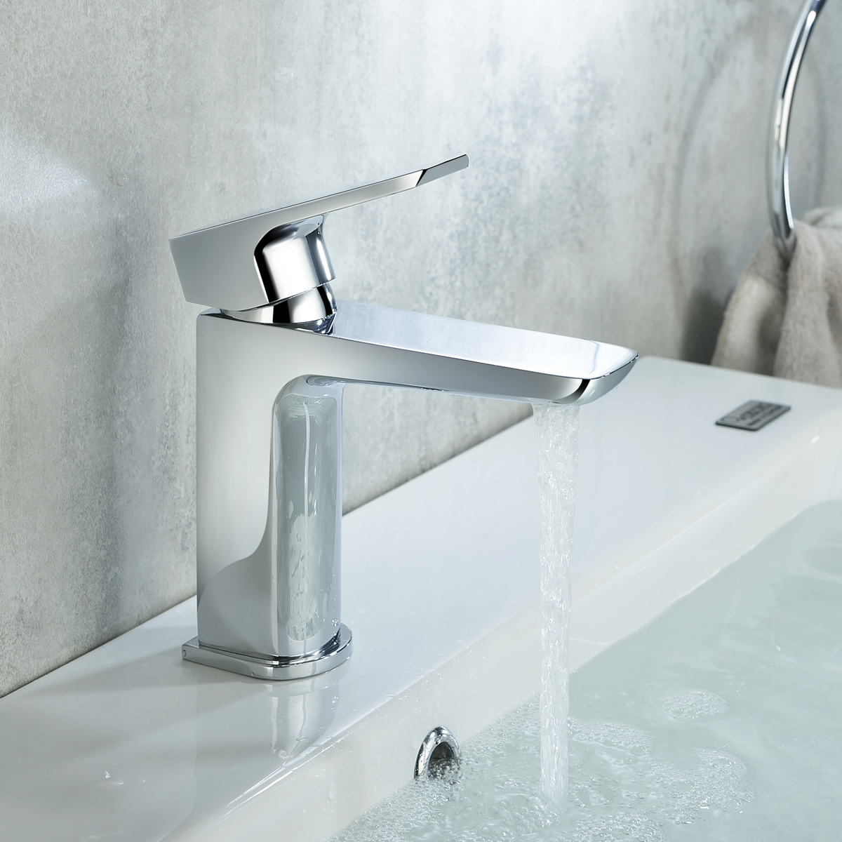 Basin Mixer Tap with Clicker Waste - Chrome DH392
