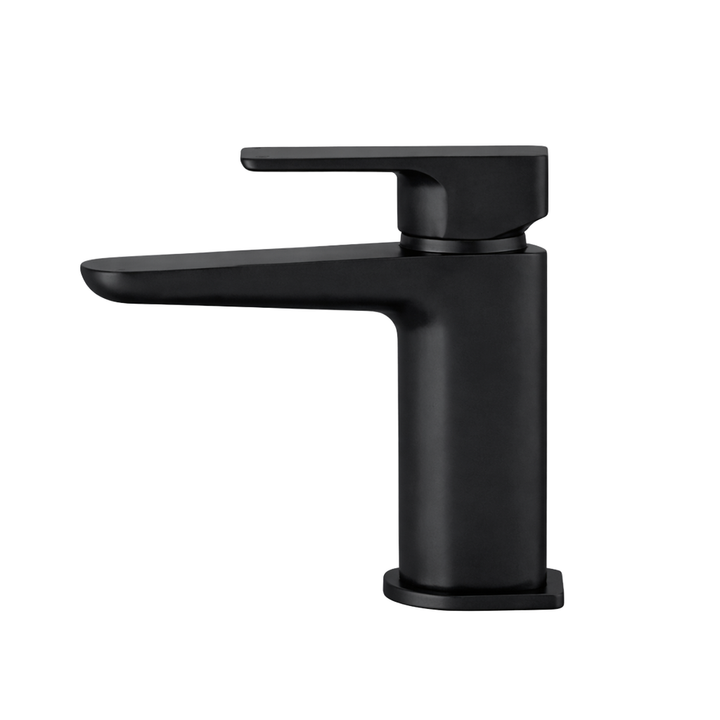 Basin Mixer Tap with Clicker Waste - Matt Black DH393