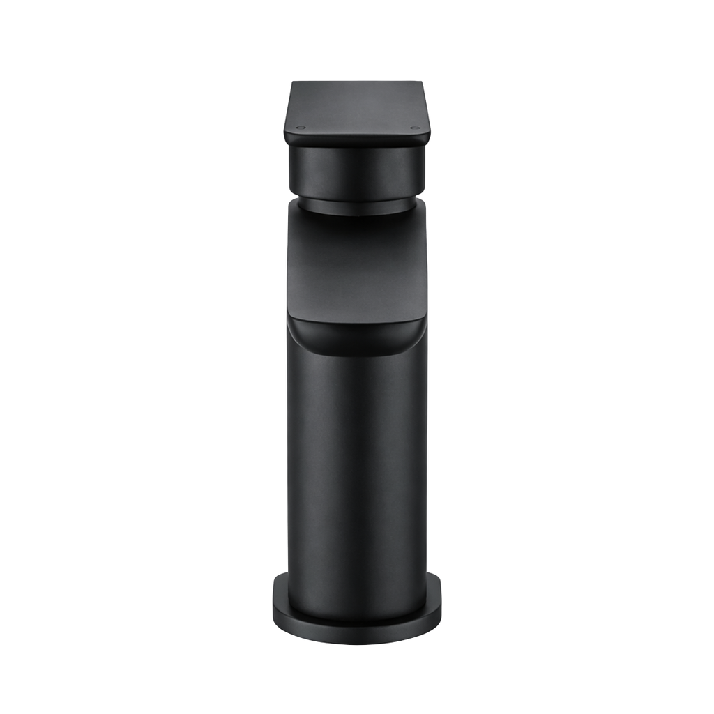 Basin Mixer Tap with Clicker Waste - Matt Black DH393
