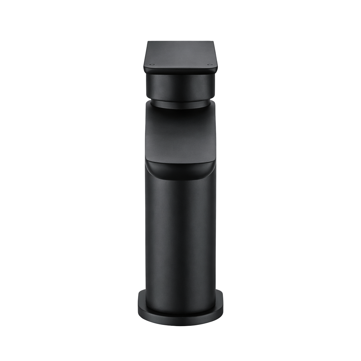 Basin Mixer Tap with Clicker Waste - Matt Black DH393