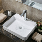 High Basin Mixer Tap with Clicker Waste - Chrome DH394