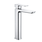 High Basin Mixer Tap with Clicker Waste - Chrome DH394