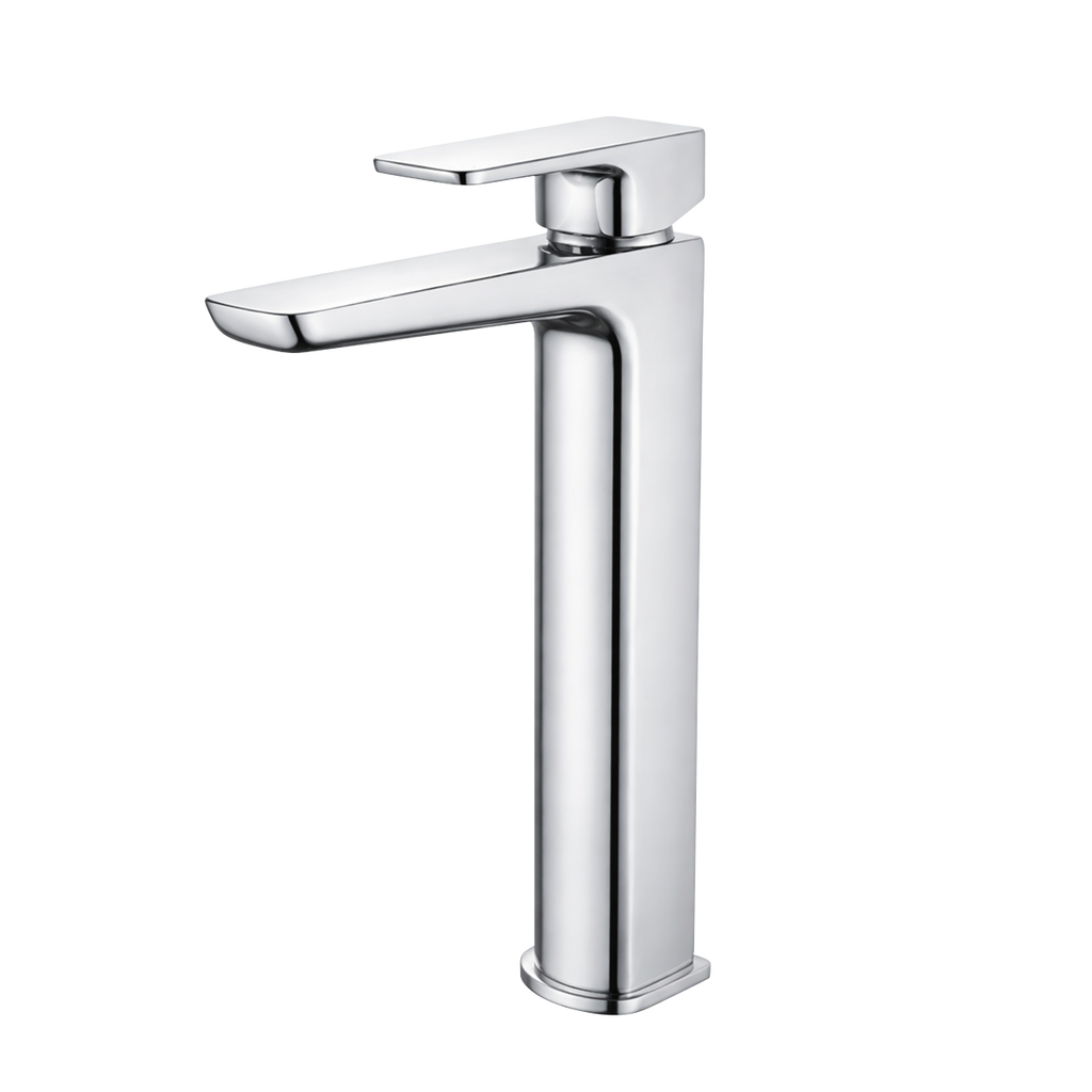 High Basin Mixer Tap with Clicker Waste - Chrome DH394