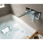 Wall Mounting Basin Mixer Tap, Square - Chrome DH396