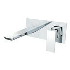 Wall Mounting Basin Mixer Tap, Square - Chrome DH396