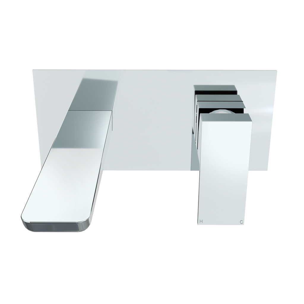 Wall Mounting Basin Mixer Tap, Square - Chrome DH396