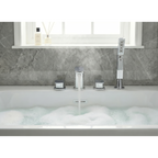 Bath Mounting 4-Hole Mixer Tap with Shower Head - Chrome DH398