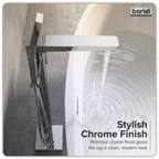 Freestanding Bath Mixer Tap with Shower - Chrome DH400