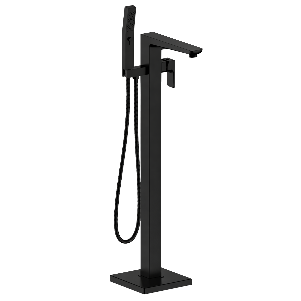 Freestanding Bath Mixer Tap with Shower - Matt Black DH401
